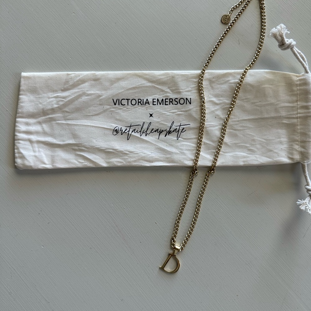 Victoria Emerson Chloe Initial Necklace “D”